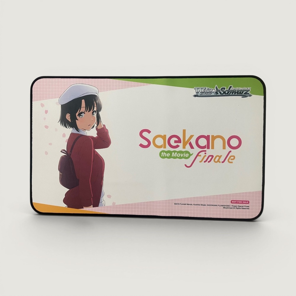 Weiss Schwarz Saekano Finale Megumi Kato Playmat TCG Card Game Desk Mat Promo